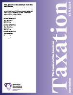 The Journal of the American Taxation Association