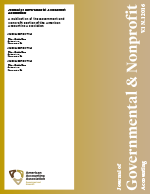 Journal of Governmental & Nonprofit Accounting